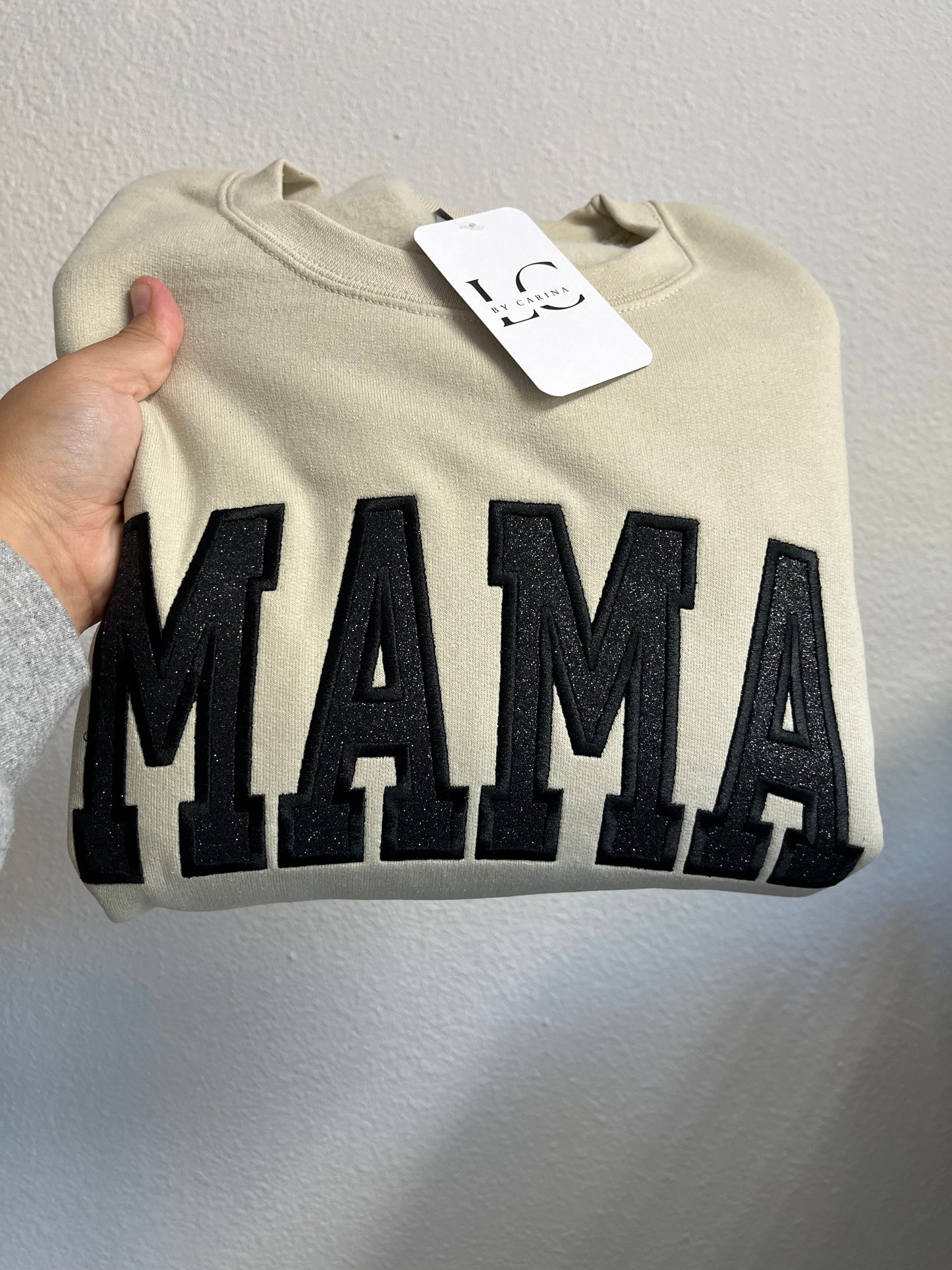 Black Glitter Sand Sweater