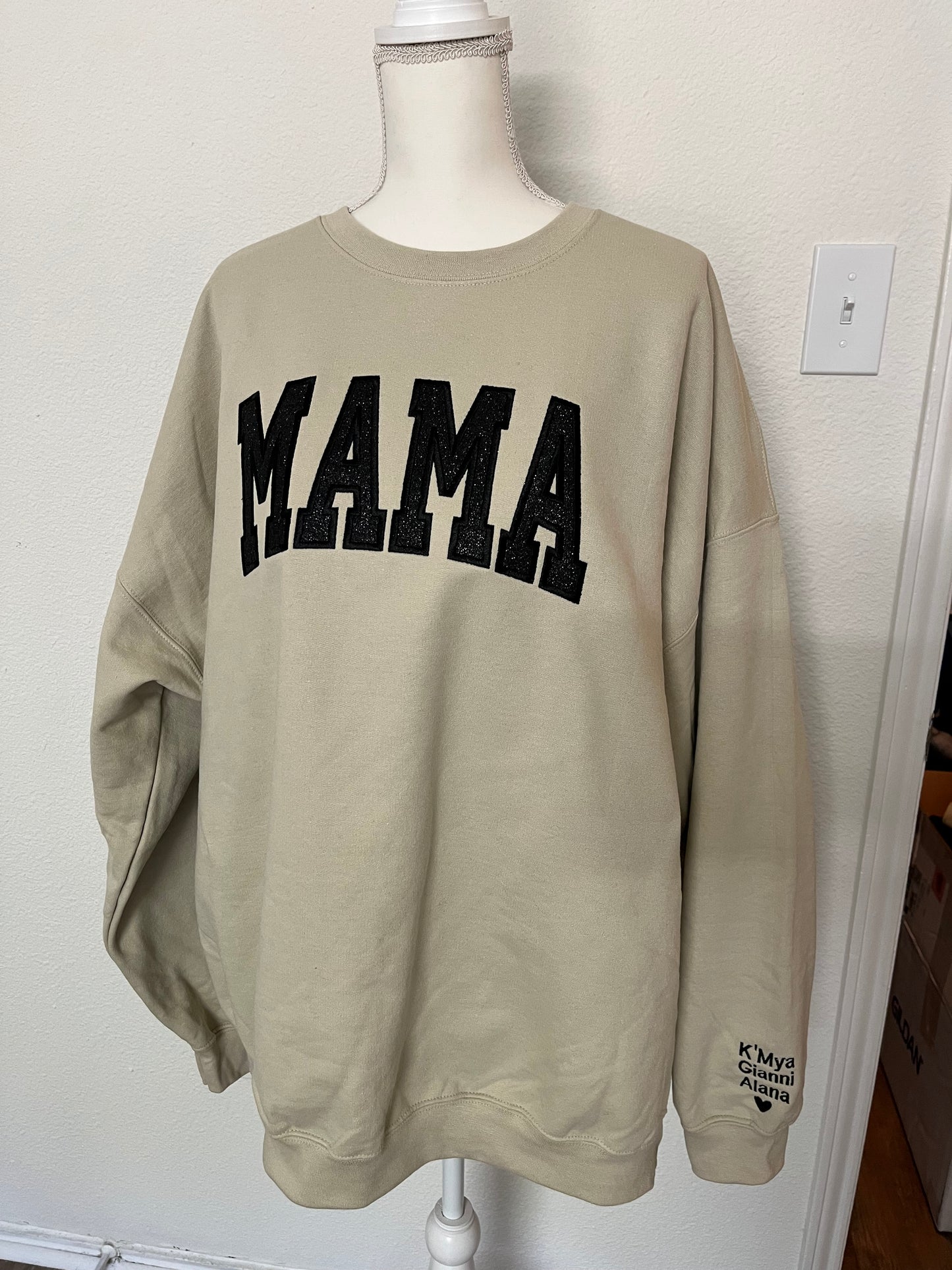 Black Glitter Sand Sweater