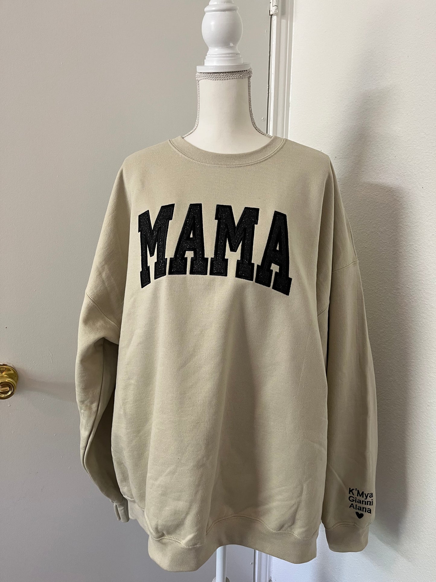 Black Glitter Sand Sweater