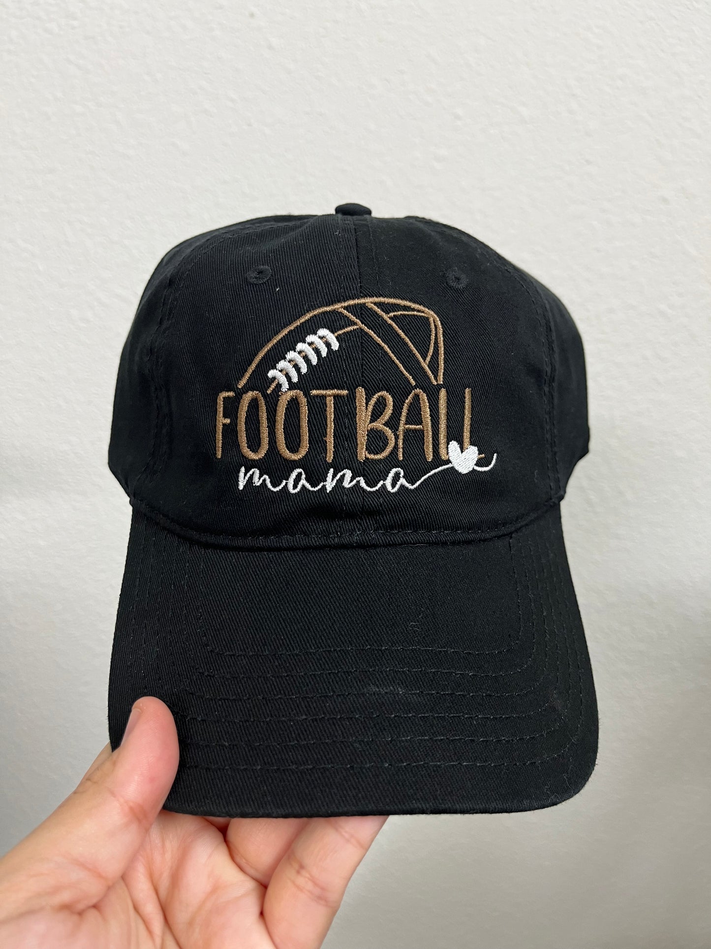 Embroidered Baseball Mama, Soccer Mama, or Football Mama Dad Hat