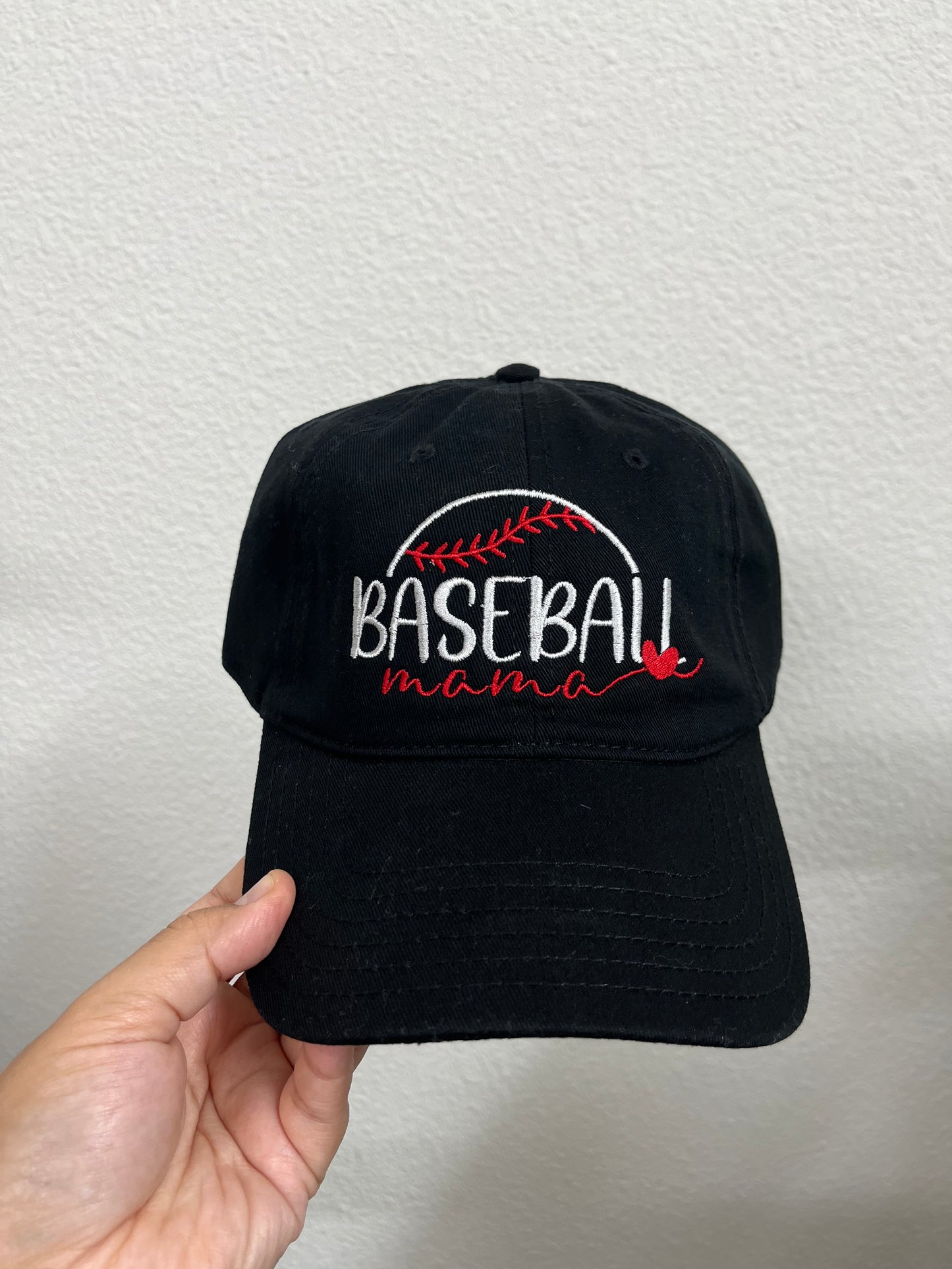 Embroidered Baseball Mama, Soccer Mama, or Football Mama Dad Hat