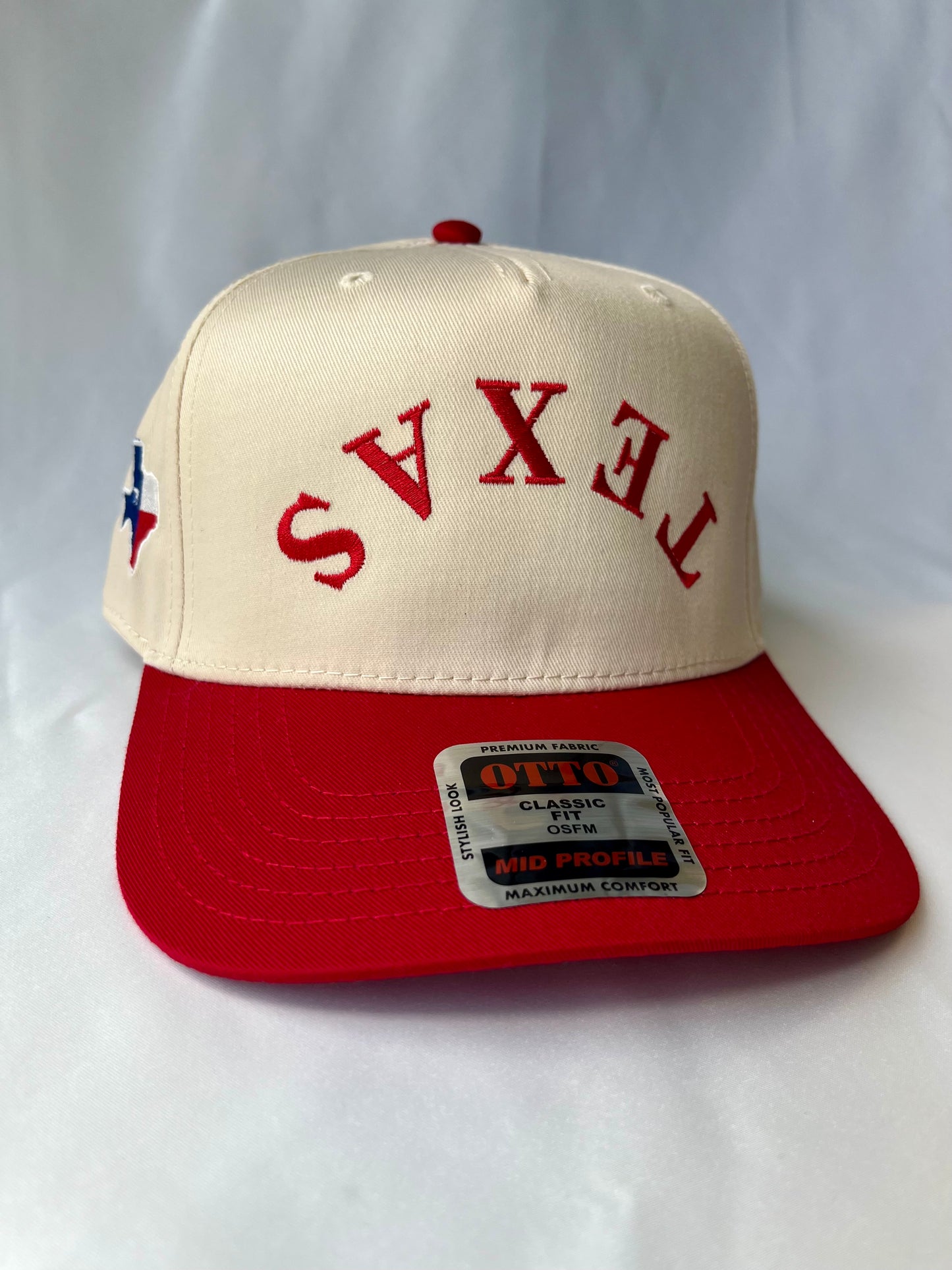 Red Upside Down Texas Hat