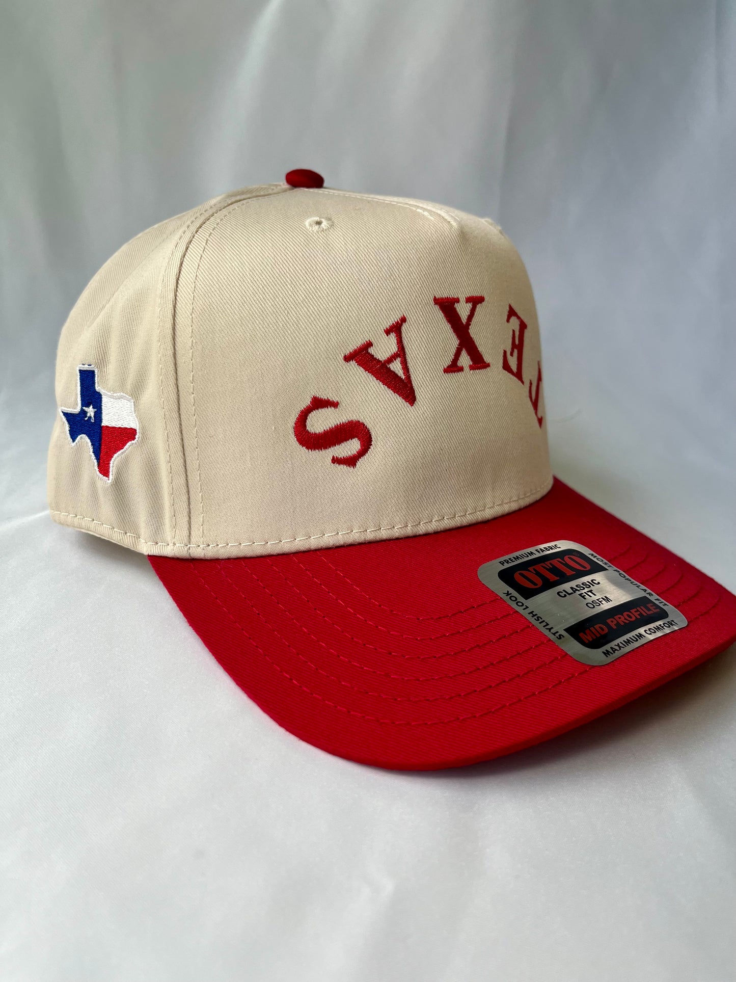 Red Upside Down Texas Hat