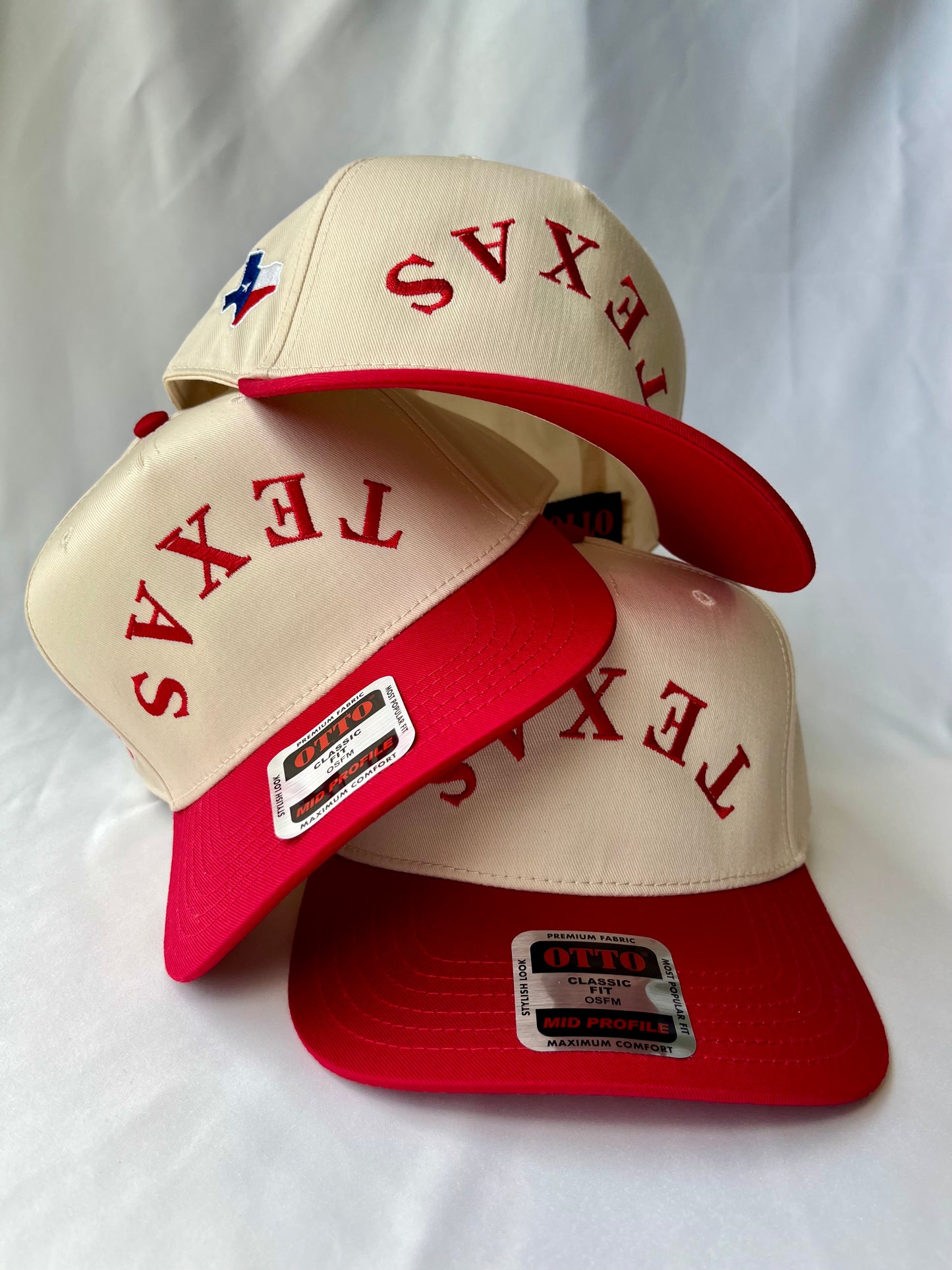 Red Upside Down Texas Hat