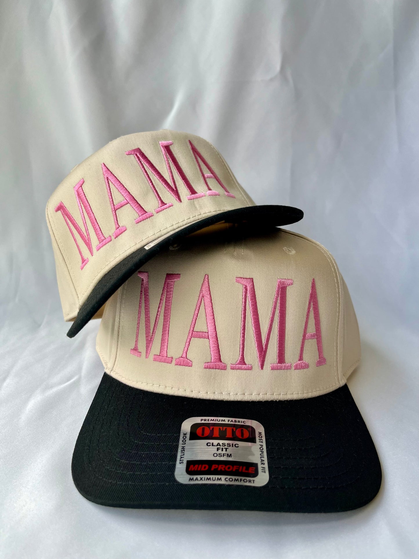 Pink & Black MAMA Hat