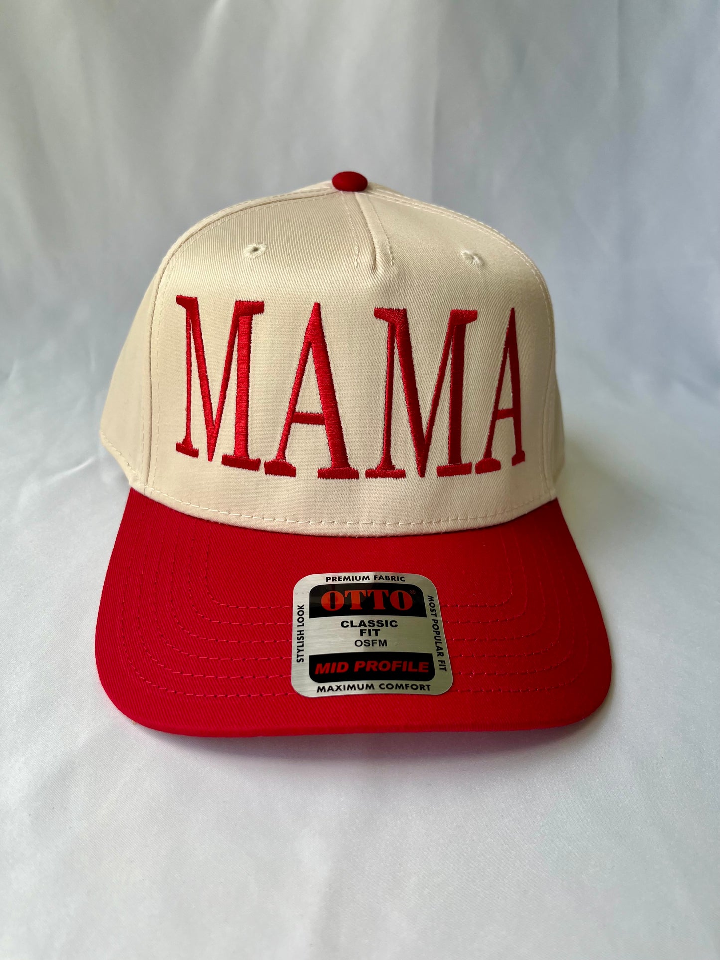Red & Tan MAMA Hat