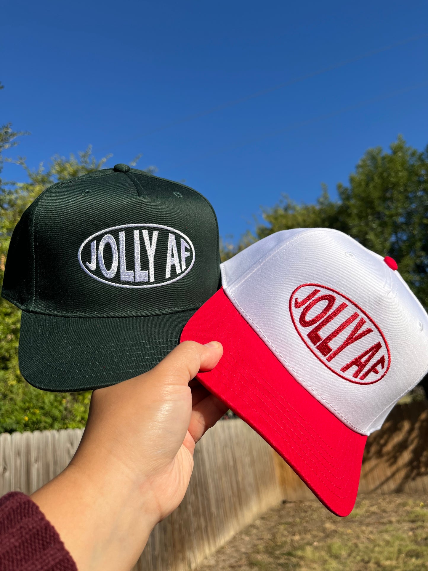 “JOLLY AF” Trucker Hats