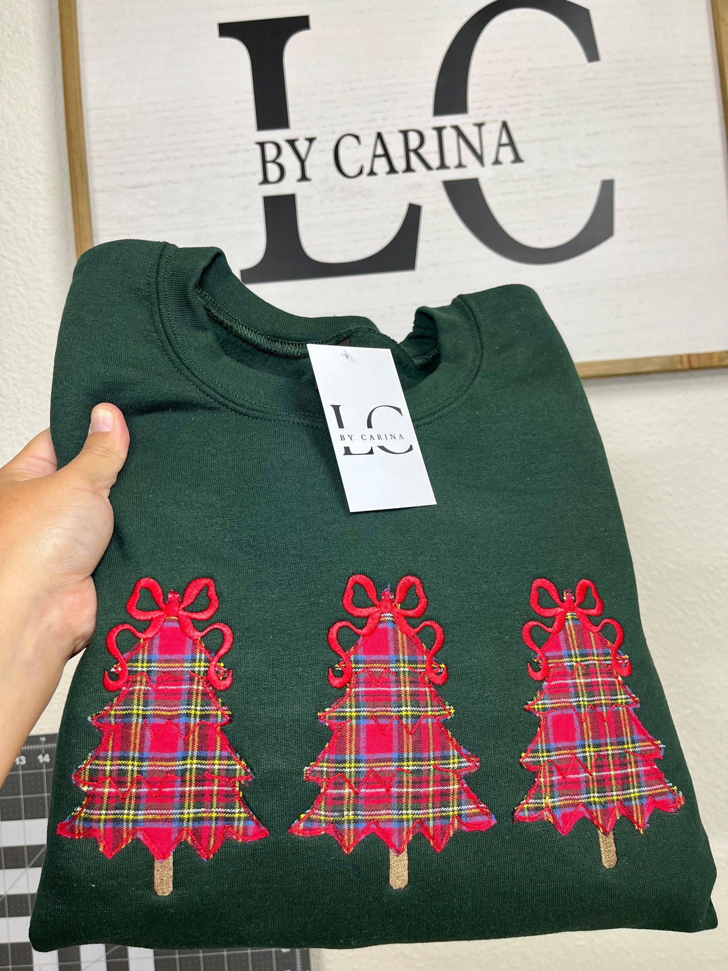 Plaid Christmas Tree Sweatshirt