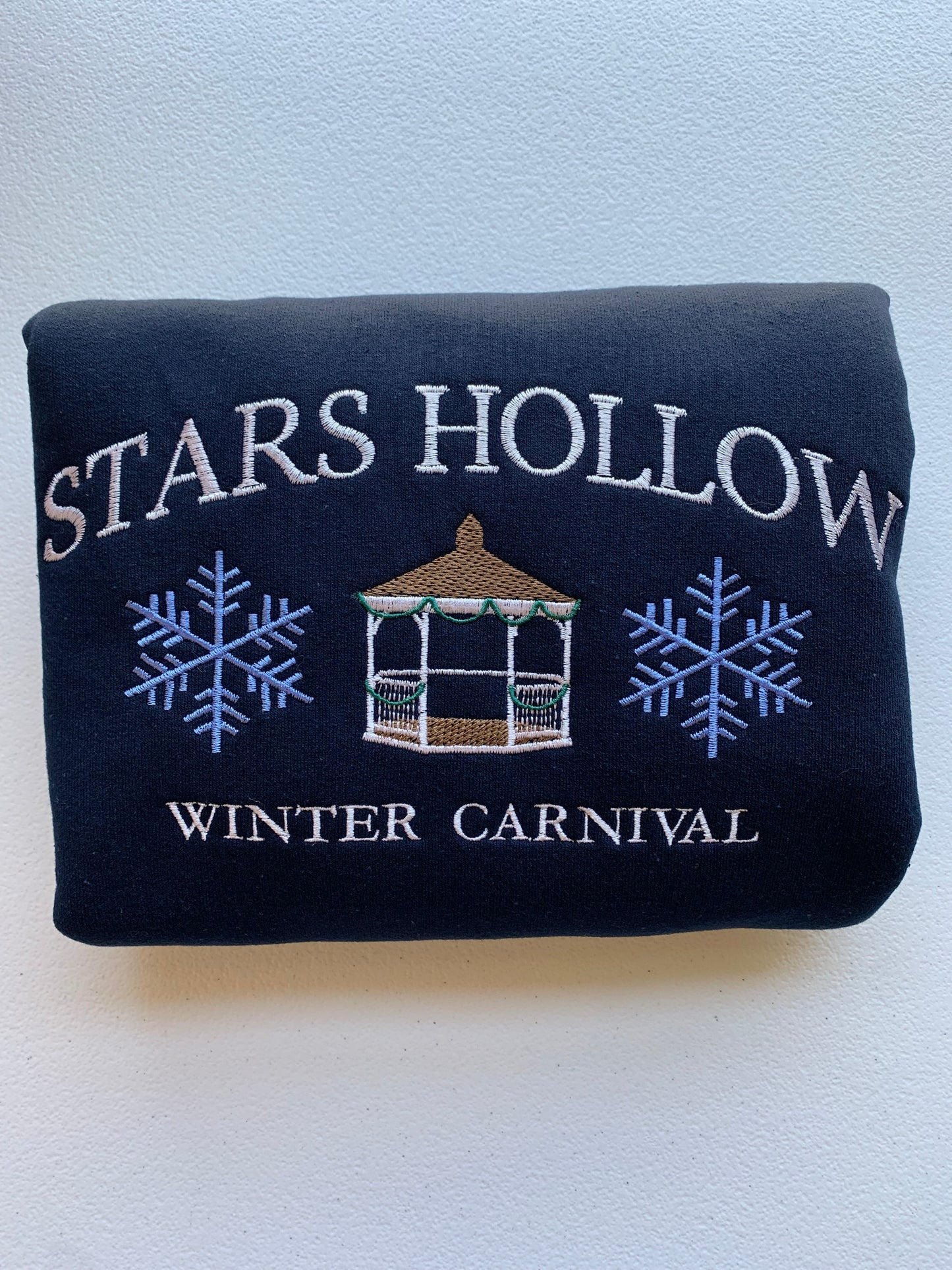 Hollow Winter Carnival Embroidered Sweatshirt