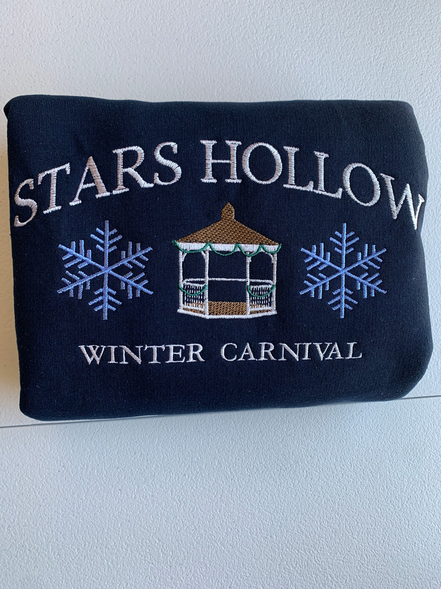 Hollow Winter Carnival Embroidered Sweatshirt