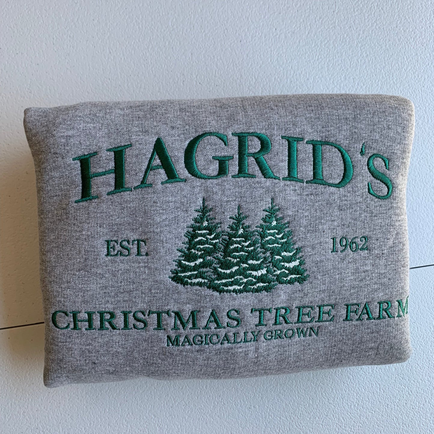 Hagrid's Christmas Tree Farm Embroidered Sweatshirt