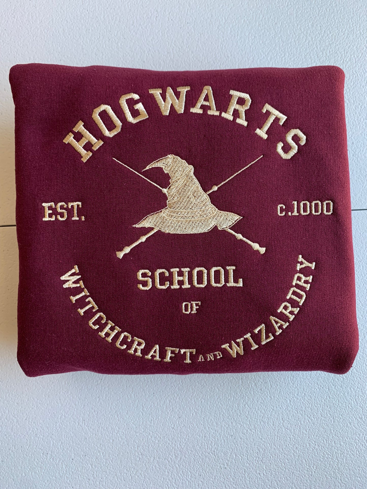 Hogwarts School Embroidered Sweatshirt