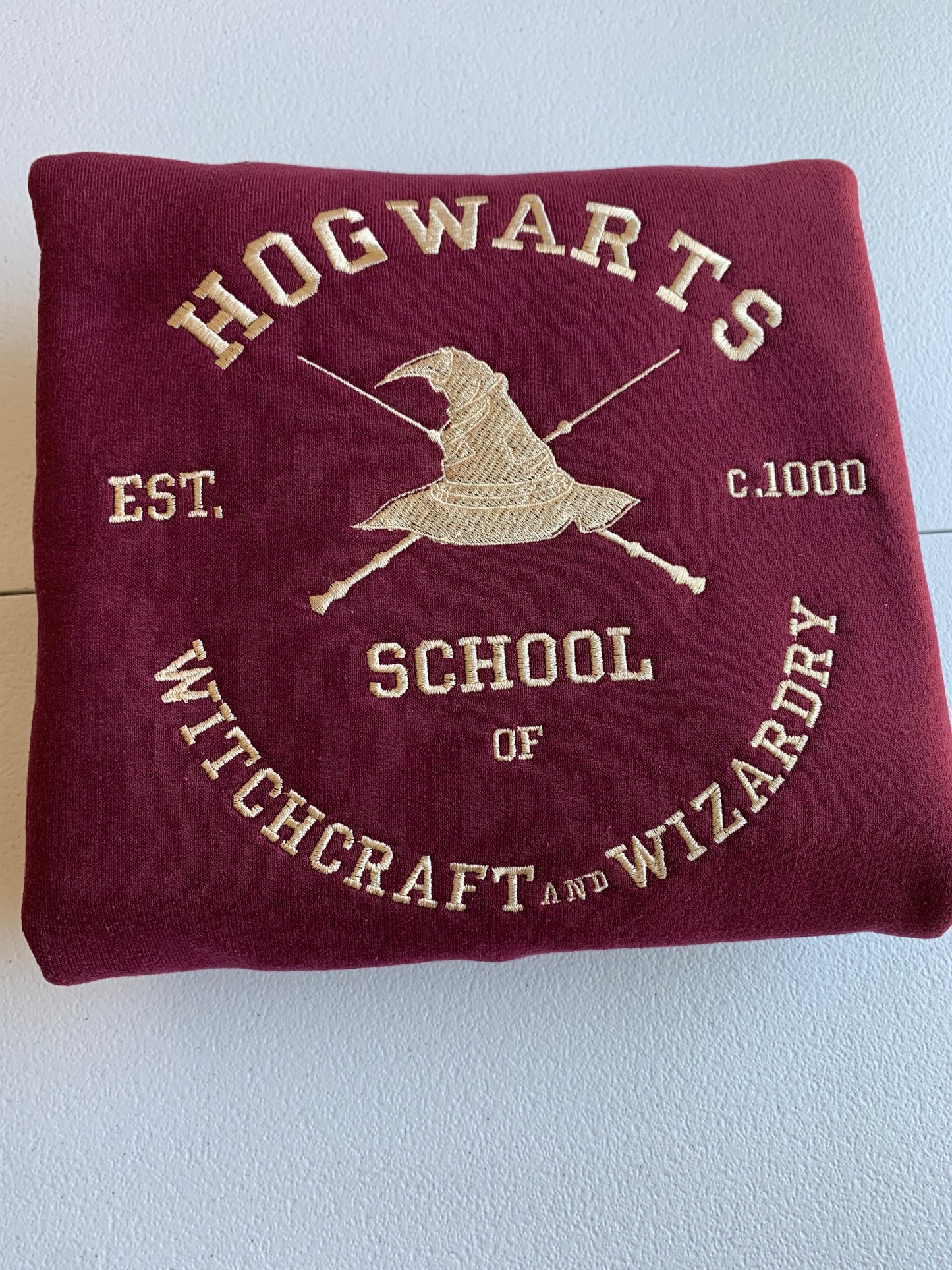 Hogwarts School Embroidered Sweatshirt