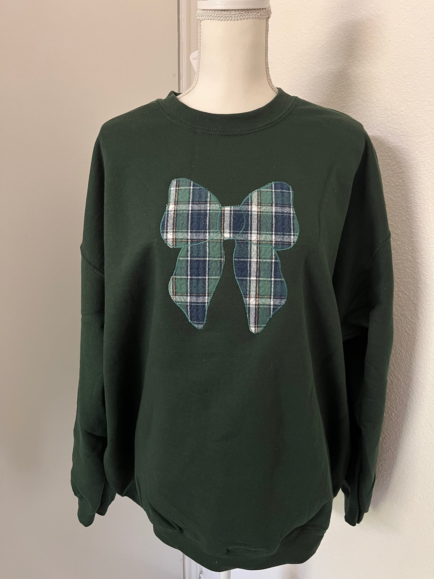 Bow Applique Embroidered Sweater