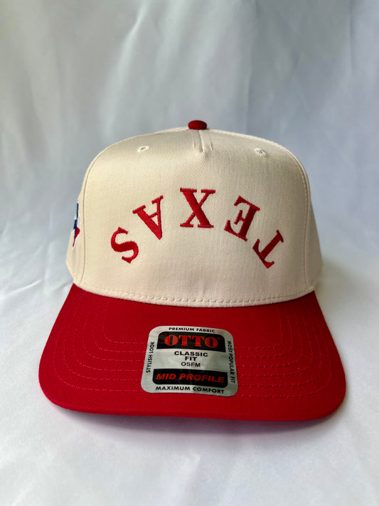 Red Upside Down Texas Hat