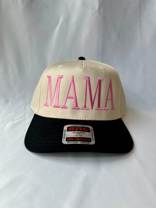 Pink & Black MAMA Hat