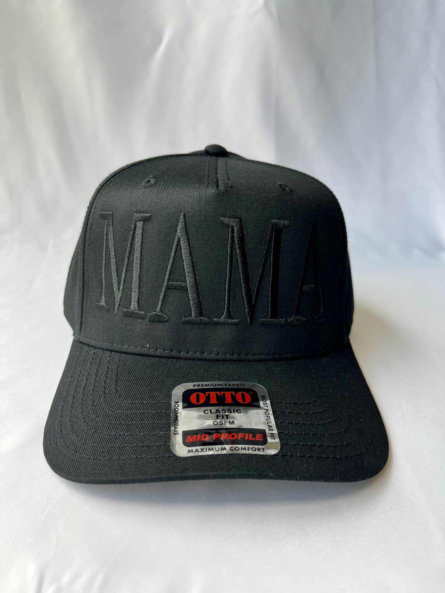Black on black MAMA Hat