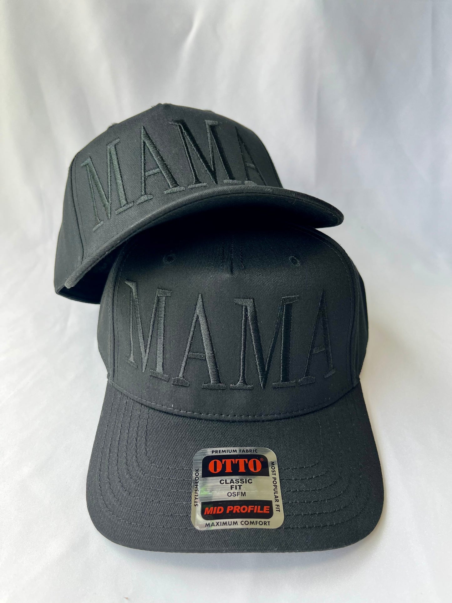 Black on black MAMA Hat