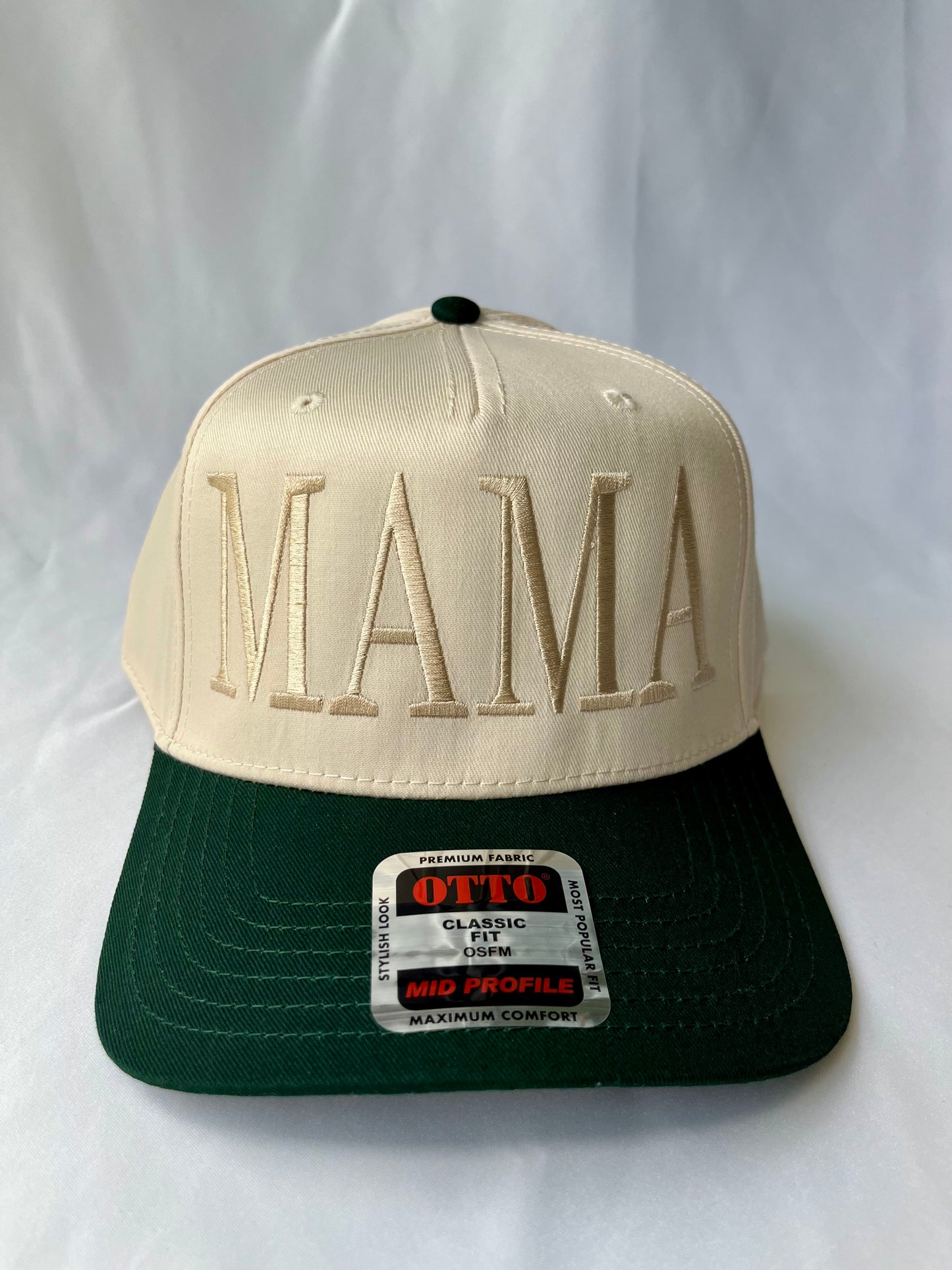 Gold & Forest Green MAMA Hat