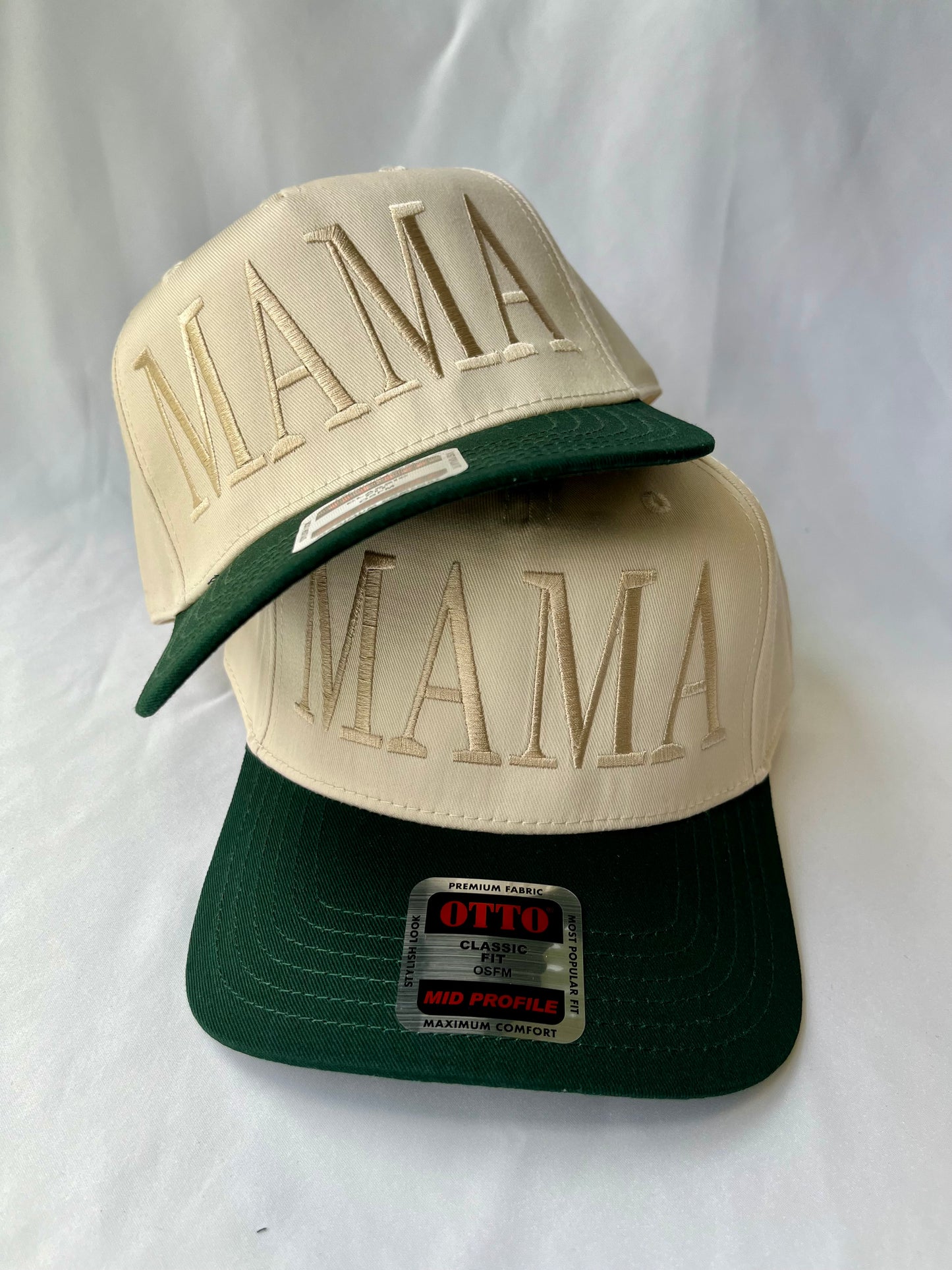 Gold & Forest Green MAMA Hat