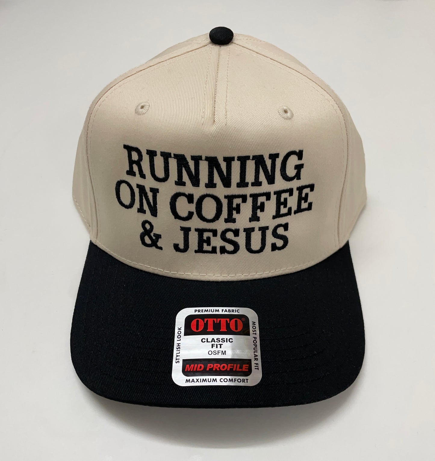 RUNNING ON COFFEE & JESUS Hat