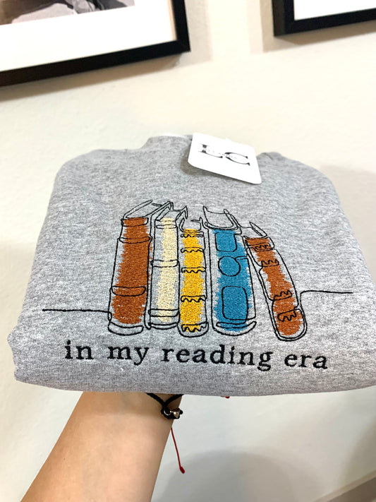 In My Reading Era Embroidered Sweatshirt