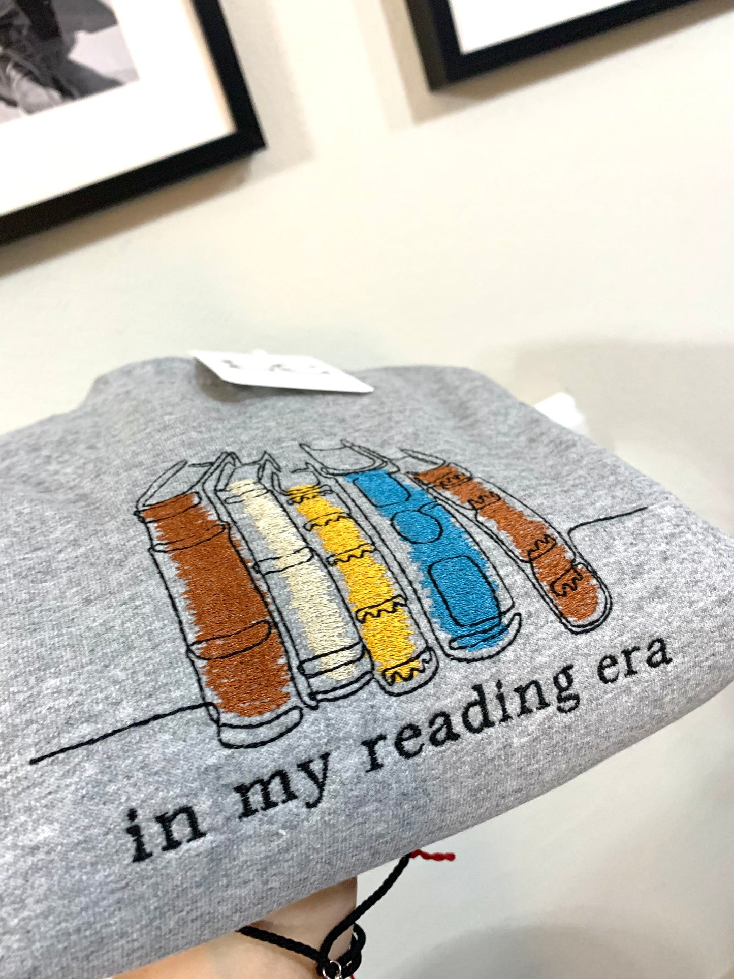 In My Reading Era Embroidered Sweatshirt