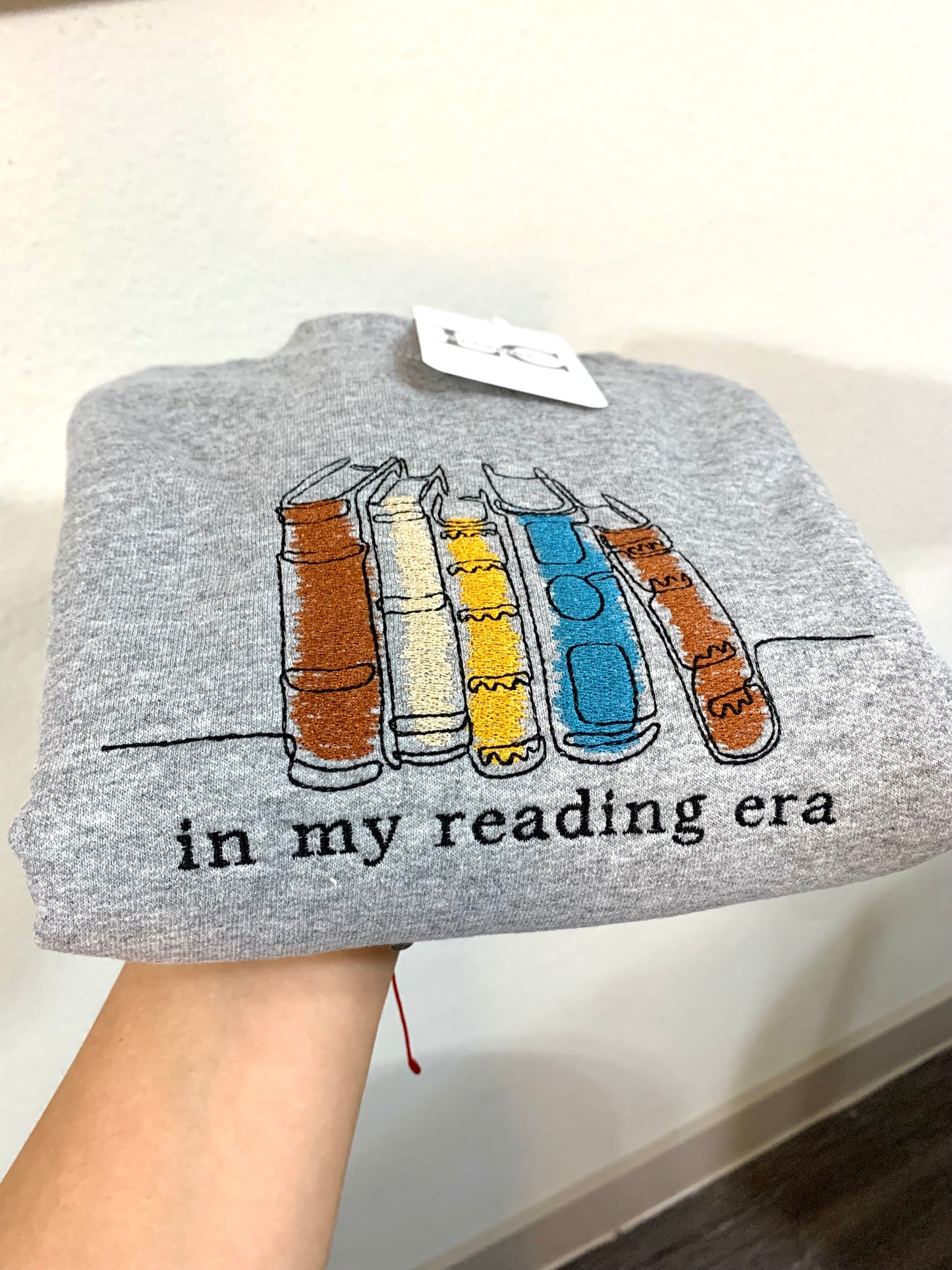 In My Reading Era Embroidered Sweatshirt