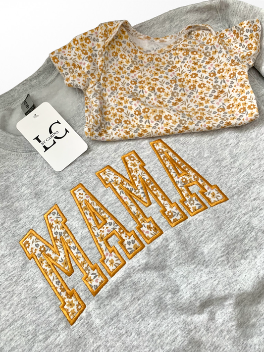 MAMA Embroidered Baby Outfit Keepsake