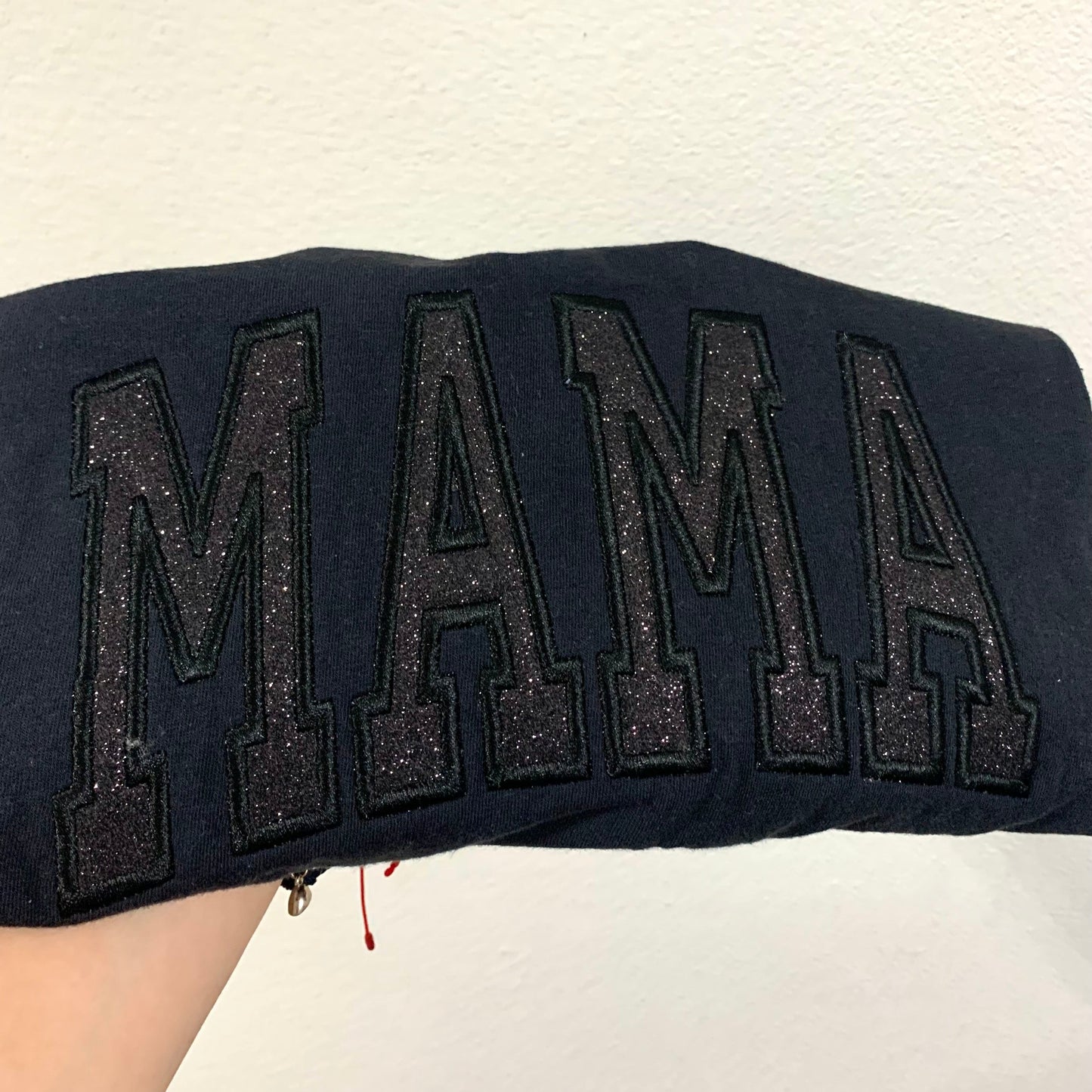 BLACK-MAMA HTV Embroidered Apparel