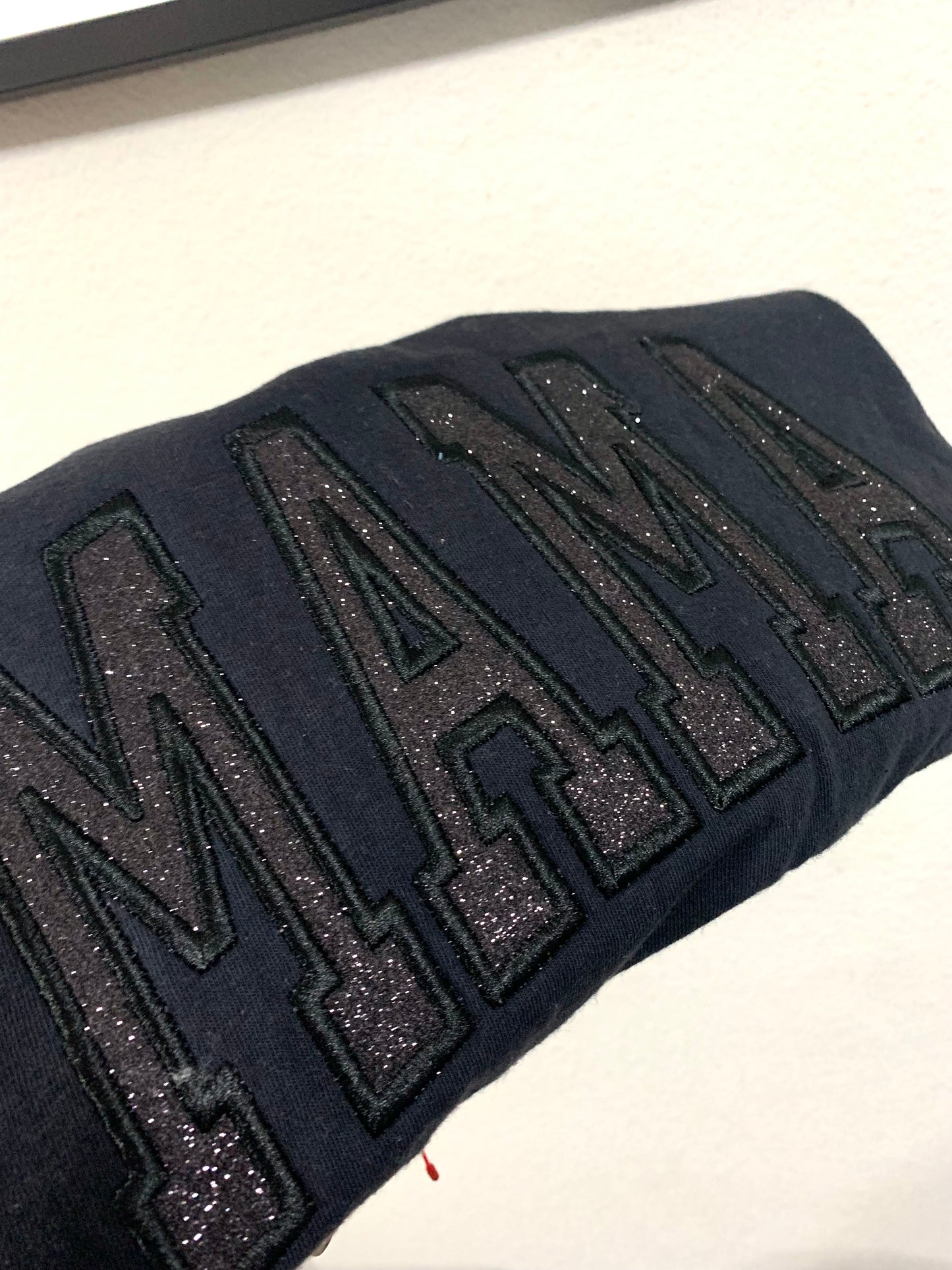 BLACK-MAMA HTV Embroidered Apparel