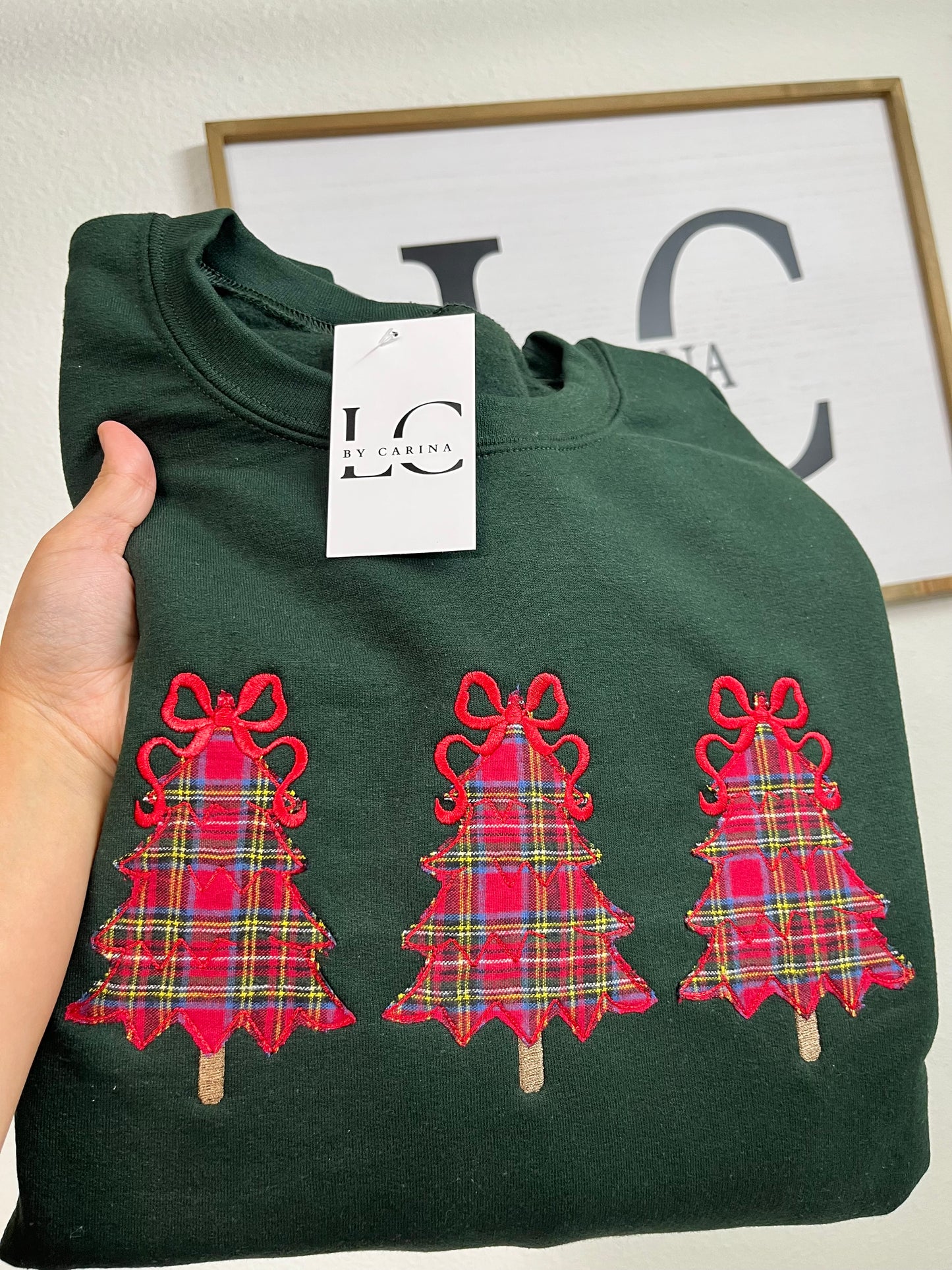 Plaid Christmas Tree Sweatshirt