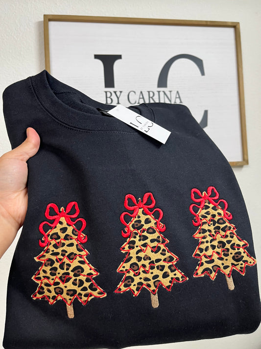Leopard Christmas Tree Sweatshirt