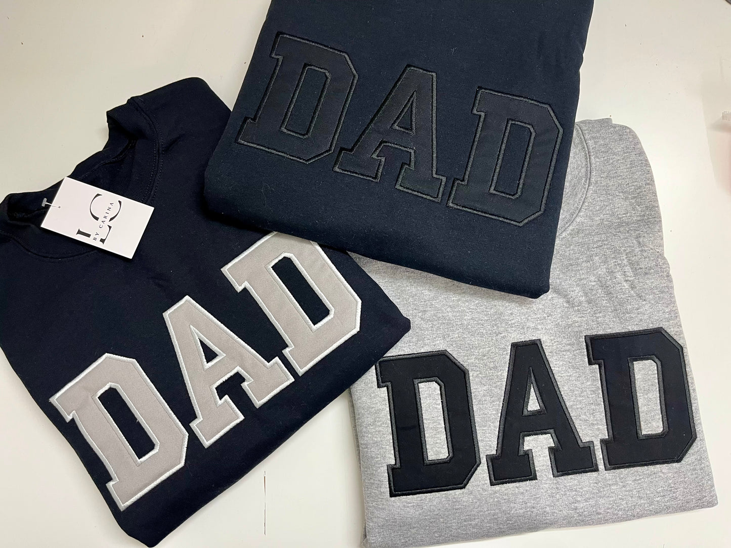 Dad Applique Embroidered Sweatshirt