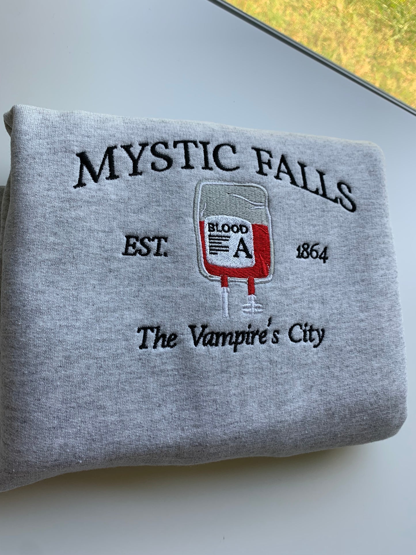 Mystic Falls Embroidered Sweatshirt