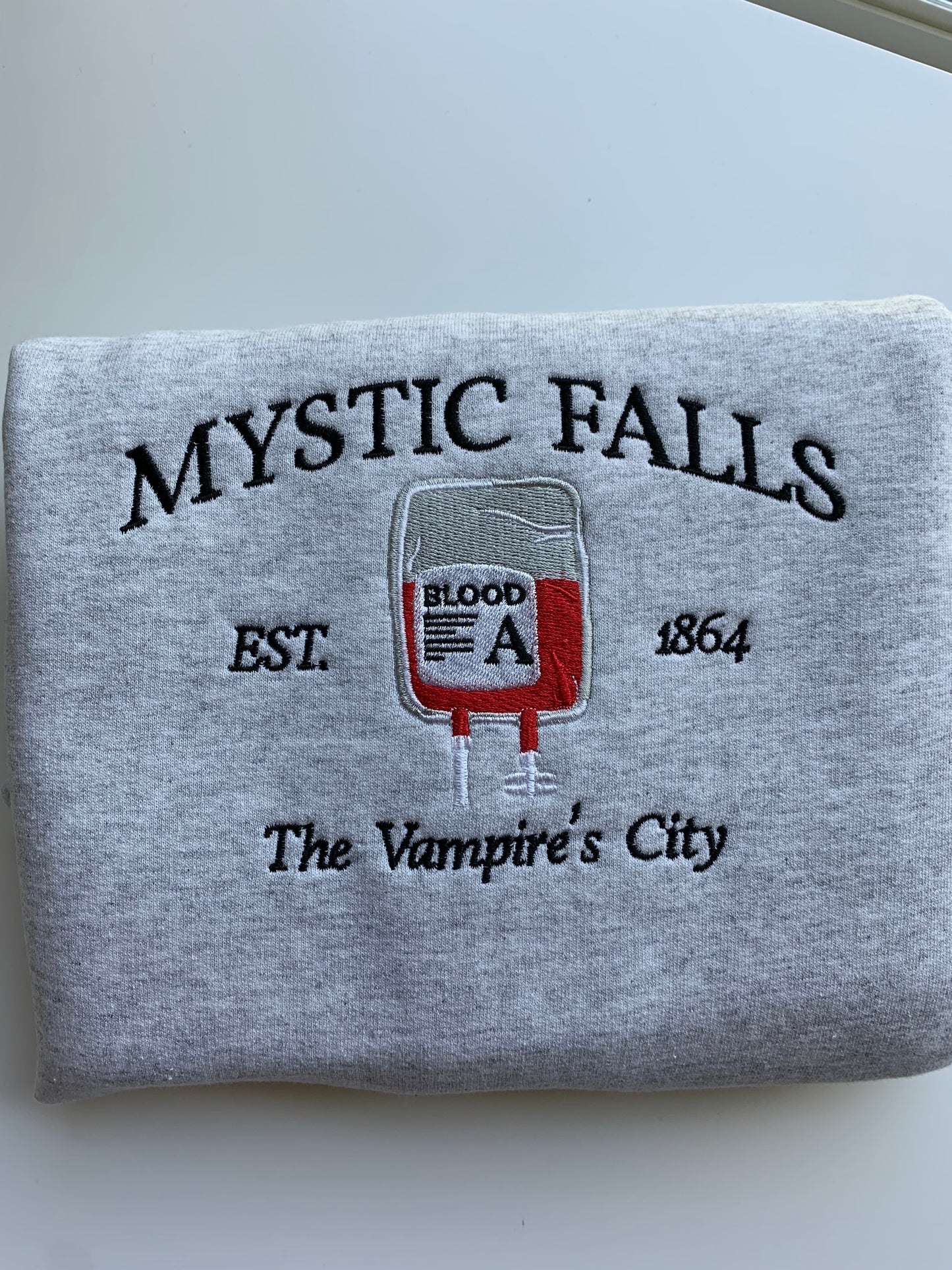 Mystic Falls Embroidered Sweatshirt