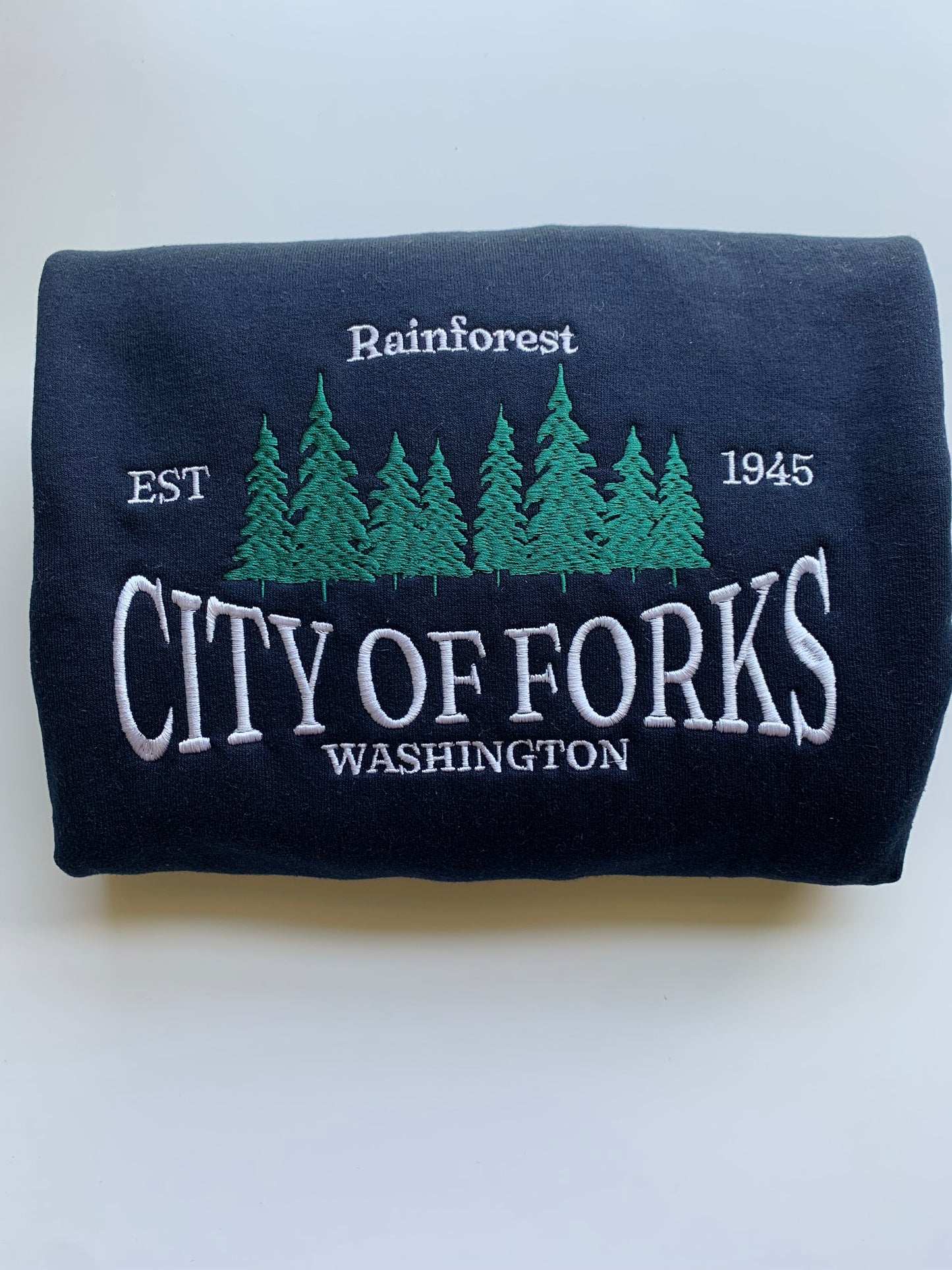 City of Forks Embroidered Sweatshirt