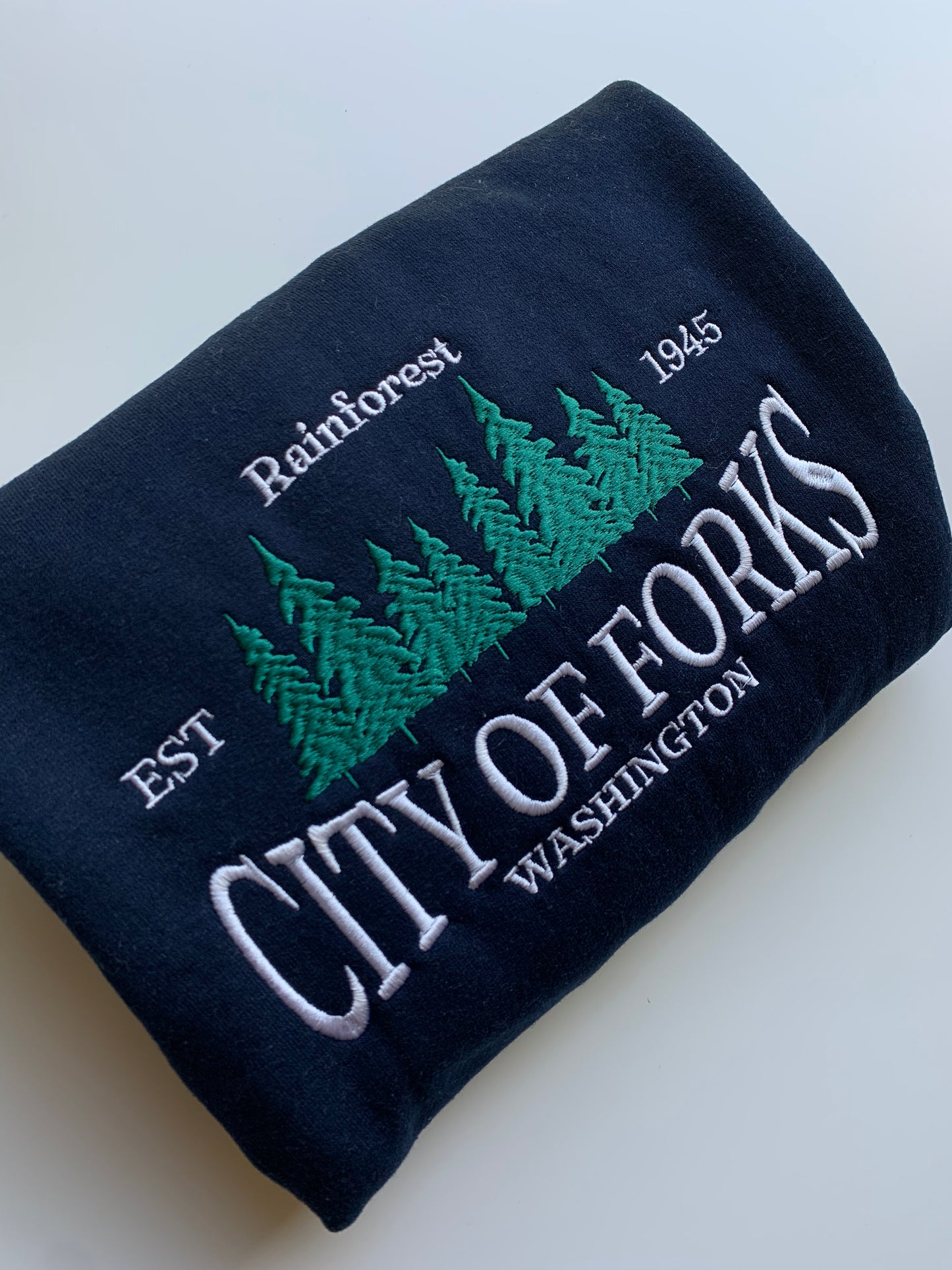 City of Forks Embroidered Sweatshirt