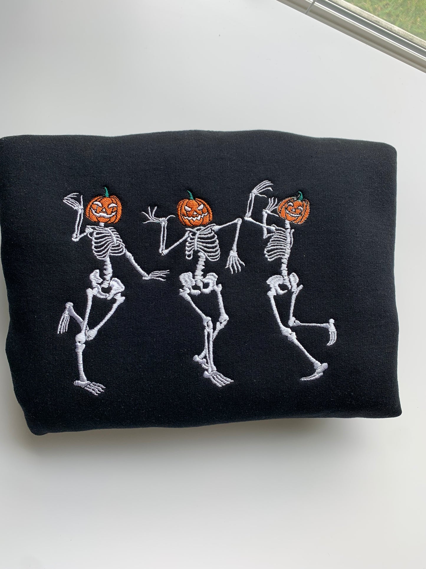 Dancing Skeletons Embroidered Sweatshirt