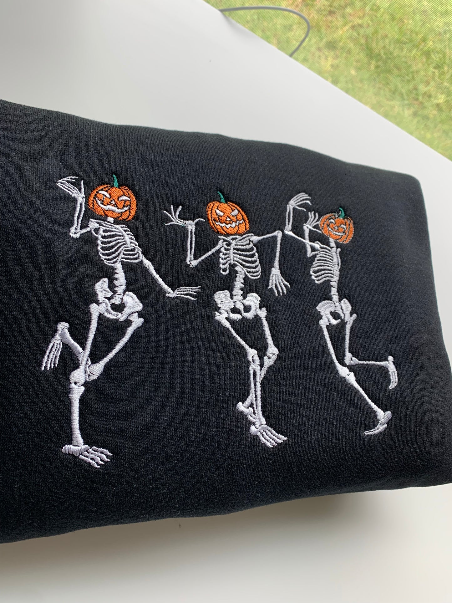 Dancing Skeletons Embroidered Sweatshirt