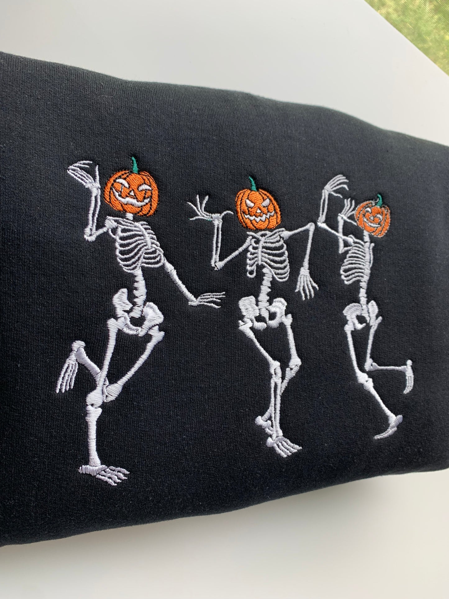 Dancing Skeletons Embroidered Sweatshirt