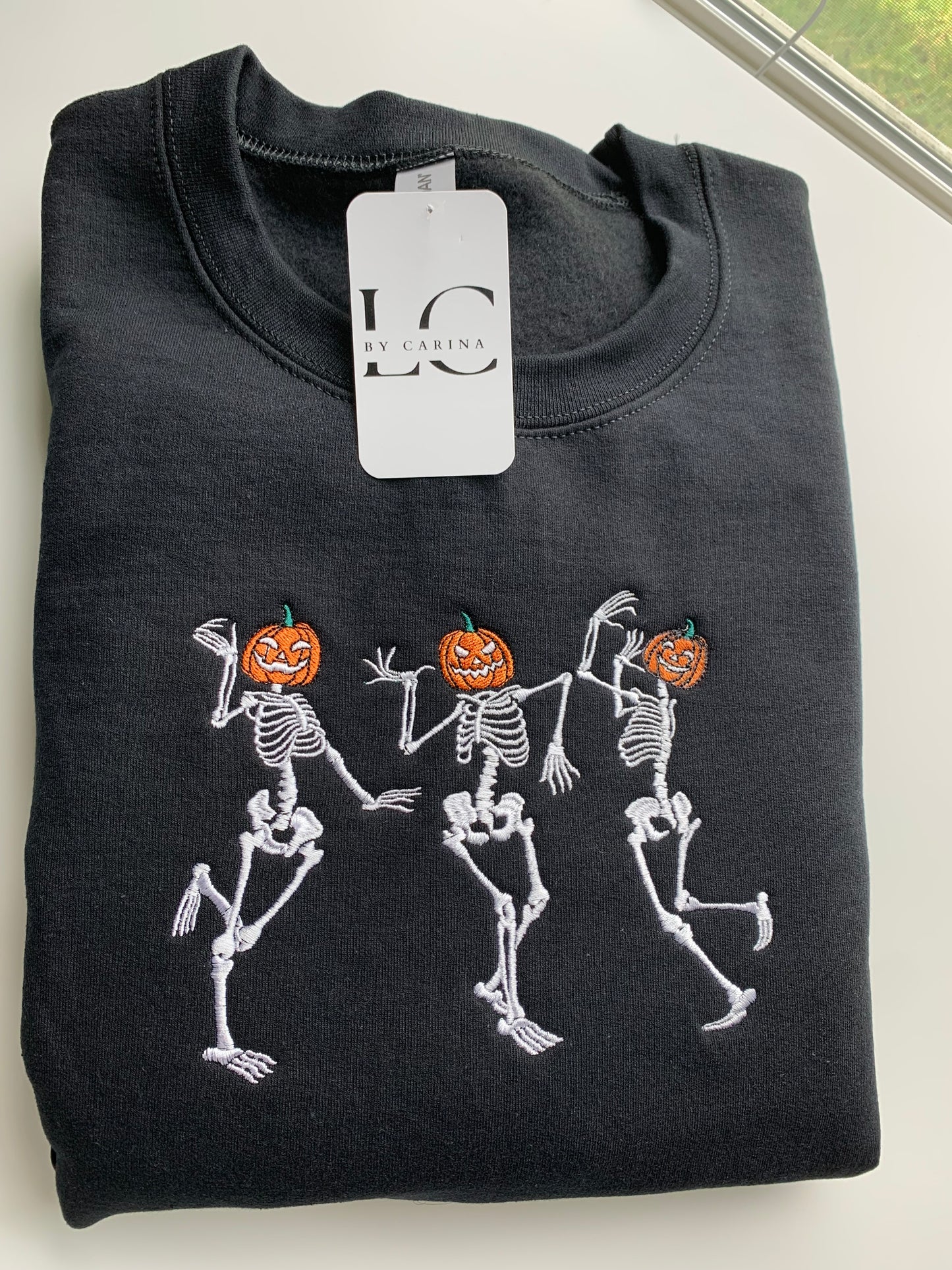 Dancing Skeletons Embroidered Sweatshirt