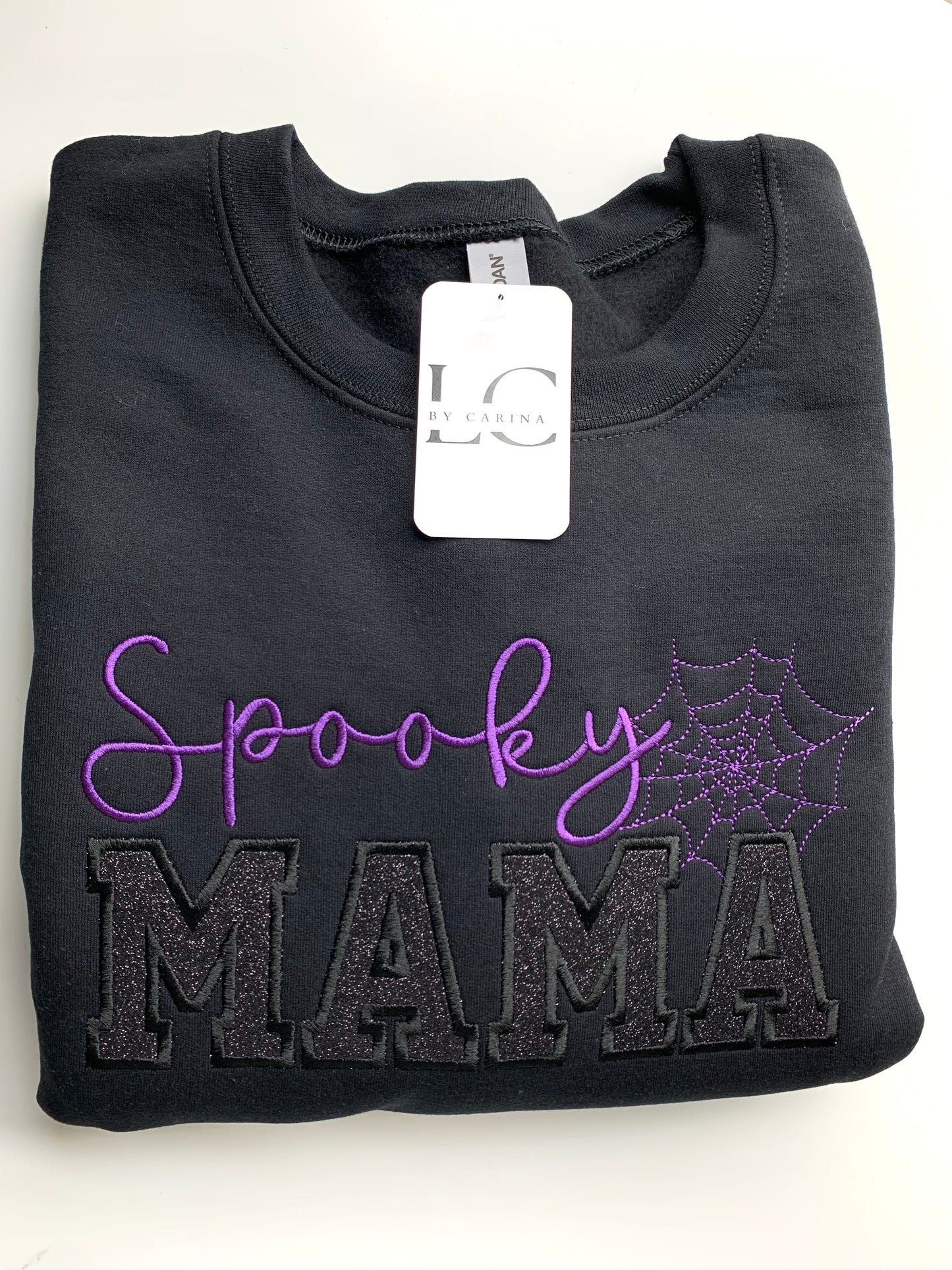 Spooky Mama Embroidered Sweatshirt